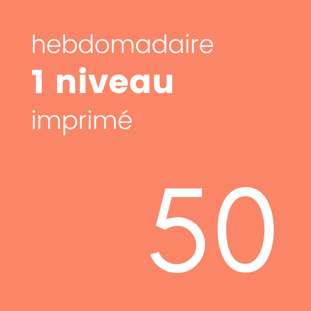 Hebdo simple imprimé