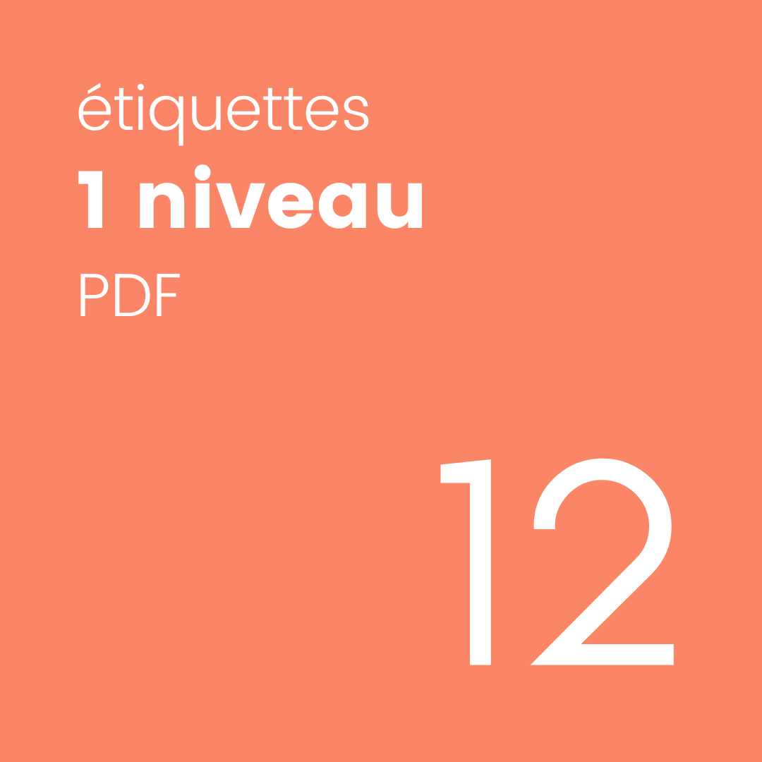 Étiquette simple pdf