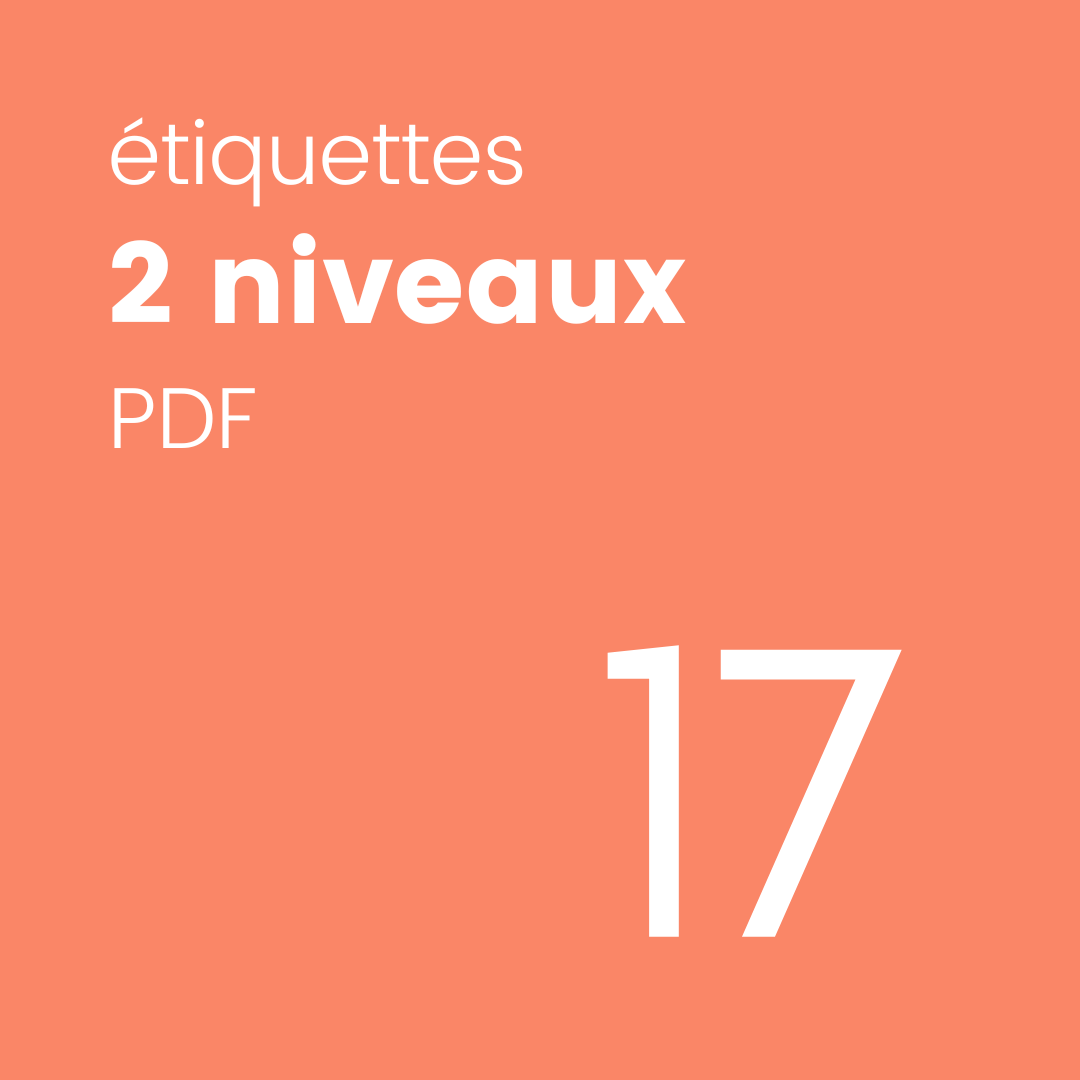 Étiquette double pdf